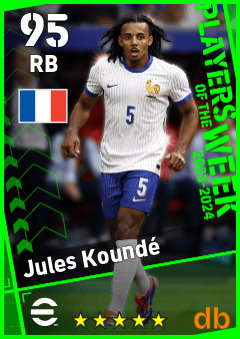 Jules Koundé — RB, OVR 95, MAX 95