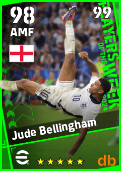 Jude Bellingham — AMF, OVR 98, MAX 99