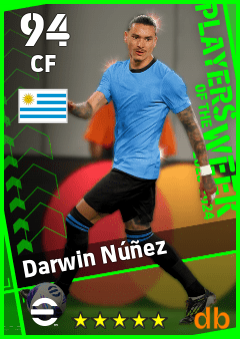 Darwin Núñez — CF, OVR 94, MAX 94