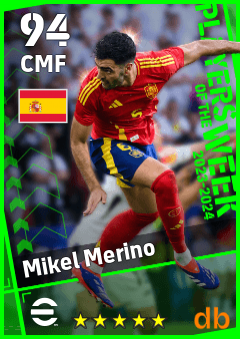 Mikel Merino — CMF, OVR 94, MAX 94