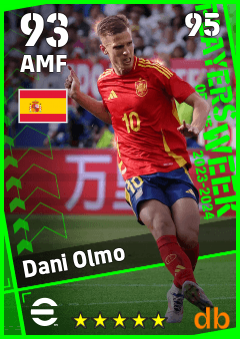 Dani Olmo eFootball player card