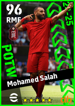 Mohamed Salah — RMF, OVR 96, MAX 96