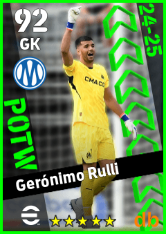 Gerónimo Rulli eFootball player card