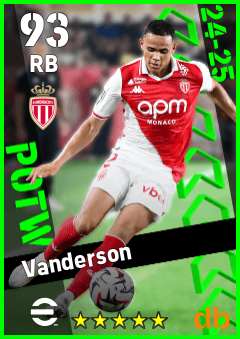 Vanderson — RB, OVR 93, MAX 93