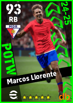 Marcos Llorente — RB, OVR 93, MAX 93