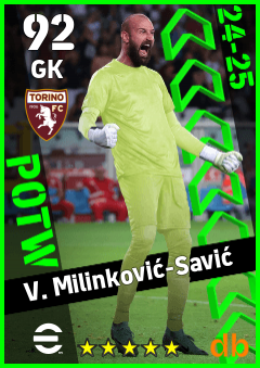 V. Milinković-Savić — GK, OVR 92, MAX 92
