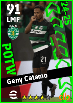 Geny Catamo — LMF, OVR 91, MAX 91