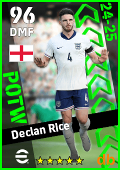 Declan Rice eFootball player card