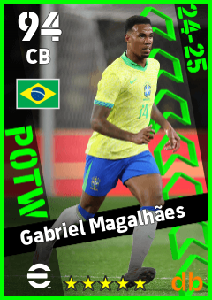 Gabriel Magalhães — CB, OVR 94, MAX 94