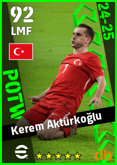 Kerem Aktürkoğlu — LMF, OVR 92, MAX 92