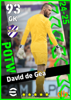 David de Gea — GK, OVR 93, MAX 93