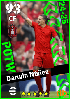Darwin Núñez eFootball player card