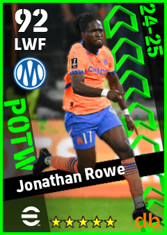 Jonathan Rowe — LWF, OVR 92, MAX 92