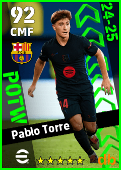 Pablo Torre — CMF, OVR 92, MAX 92