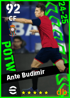 Ante Budimir — CF, OVR 92, MAX 92