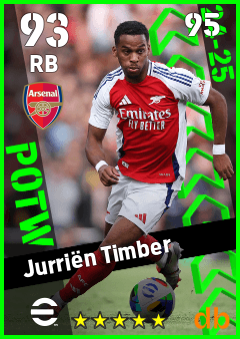 Jurriën Timber eFootball player card