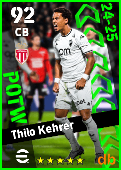 Thilo Kehrer — CB, OVR 92, MAX 92