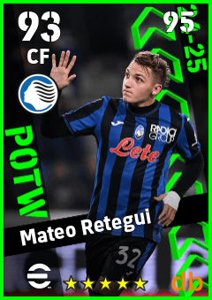 Mateo Retegui — CF, OVR 93, MAX 95