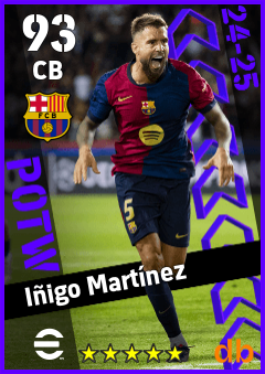 Iñigo Martínez — CB, OVR 93, MAX 93