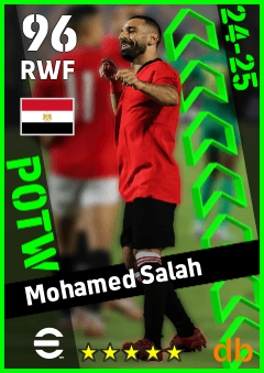 Mohamed Salah eFootball player card