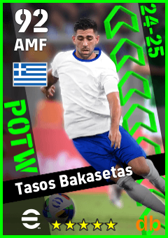 Tasos Bakasetas — AMF, OVR 92, MAX 92