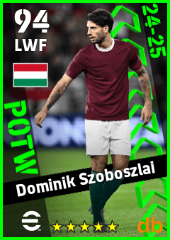 Dominik Szoboszlai — LWF, OVR 94, MAX 94