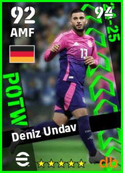 Deniz Undav eFootball player card