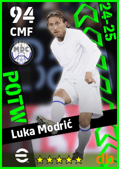 Luka Modrić — CMF, OVR 94, MAX 94
