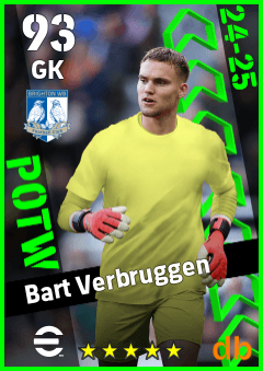 Bart Verbruggen — GK, OVR 93, MAX 93