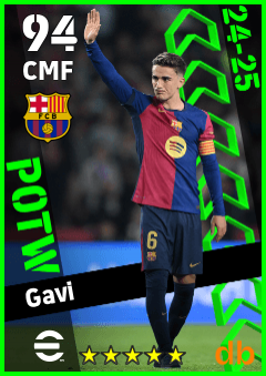 Gavi — CMF, OVR 94, MAX 94