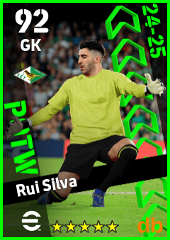 Rui Silva — GK, OVR 92, MAX 92