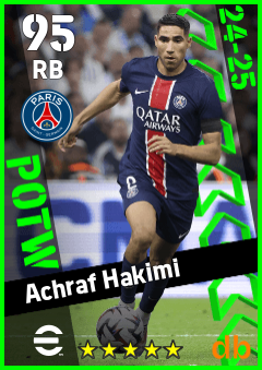 Achraf Hakimi — RB, OVR 95, MAX 95