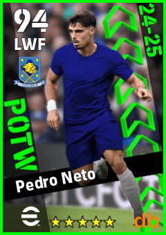 Pedro Neto — LWF, OVR 94, MAX 94
