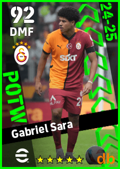 Gabriel Sara — DMF, OVR 92, MAX 92