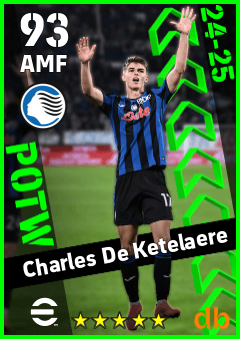 Charles De Ketelaere — AMF, OVR 93, MAX 93