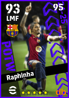 Raphinha eFootball player card