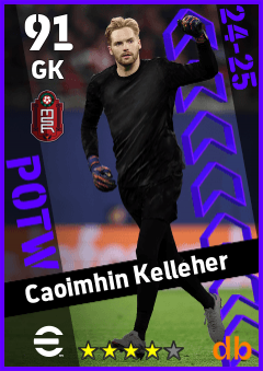 Caoimhin Kelleher — GK, OVR 91, MAX 91