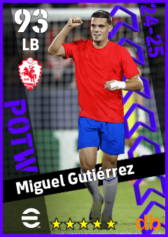 Miguel Gutiérrez — LB, OVR 93, MAX 93