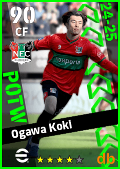Ogawa Koki — CF, OVR 90, MAX 90