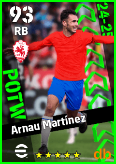 Arnau Martínez — RB, OVR 93, MAX 93