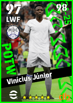 Vinícius Júnior — LWF, OVR 97, MAX 98