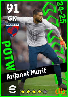 Arijanet Murić — GK, OVR 91, MAX 91