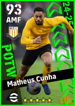 Matheus Cunha — AMF, OVR 93, MAX 93