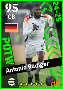 Antonio Rüdiger eFootball player card