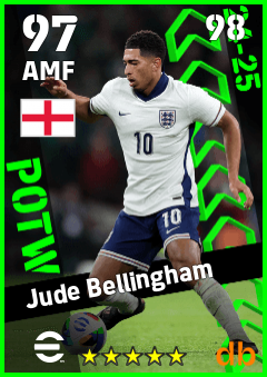 Jude Bellingham — AMF, OVR 97, MAX 98