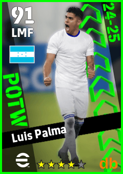 Luis Palma — LMF, OVR 91, MAX 91