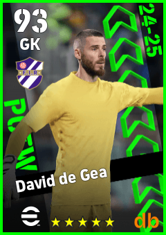 David de Gea — GK, OVR 93, MAX 93