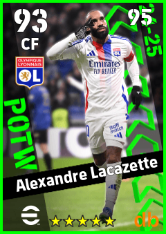 Alexandre Lacazette — CF, OVR 93, MAX 95