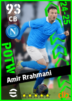 Amir Rrahmani — CB, OVR 93, MAX 93