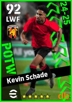 Kevin Schade — LWF, OVR 92, MAX 92
